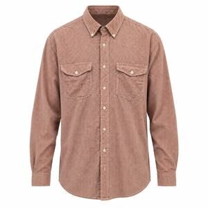 Roper Mens M Medium Orange Gingham Plaid Western Button Down Shirt Cotton LS